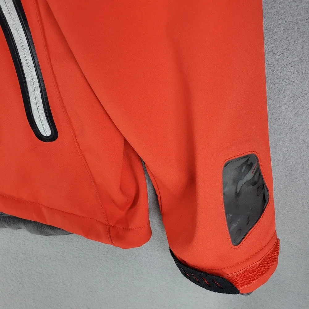 Salomon Jacket Mens XL Red Clima Wind‎ Full Zip Softshell Running Training
